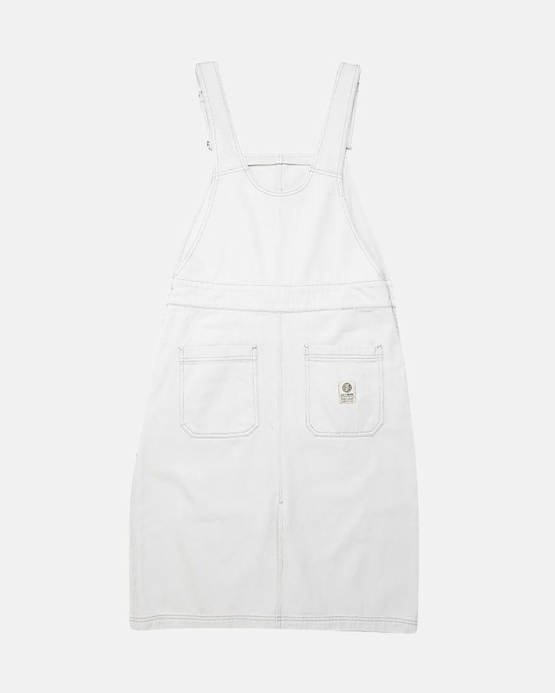 Stanley Overall Dress - Bleached White