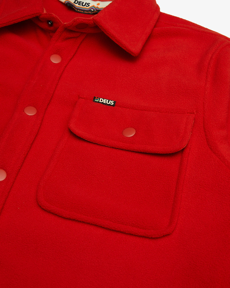 Luther Fleece Shirt - Red Clay