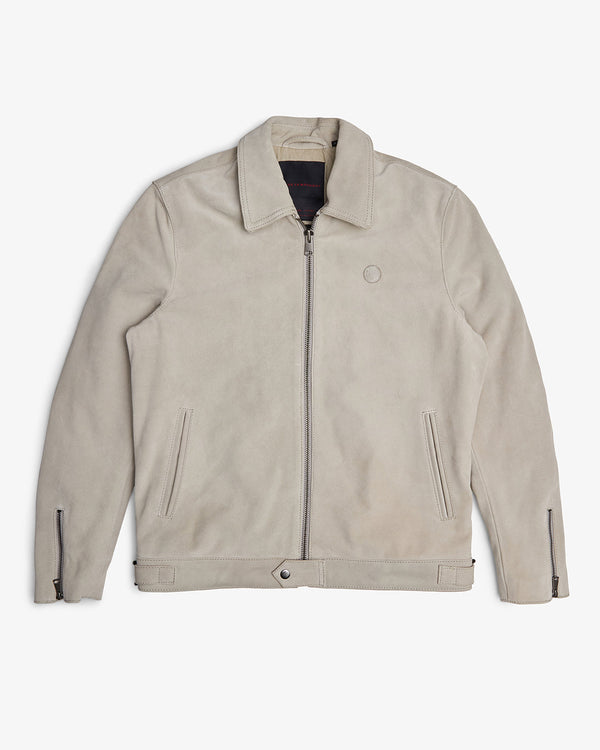 Hurricane Suede Jacket - Dirty White